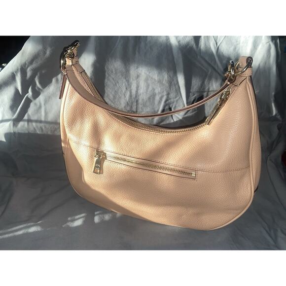 Coach Baguette Handbag Convertible Nude/Light Pink Leather - Picture 3 of 8